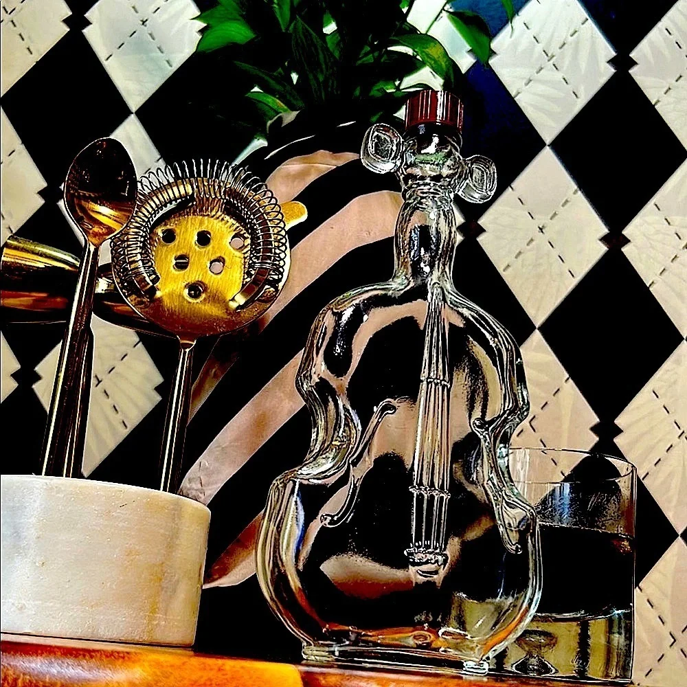 Vintage Violin/Cello‎ Glass Bottle - Musical Instrument Shaped Collectible